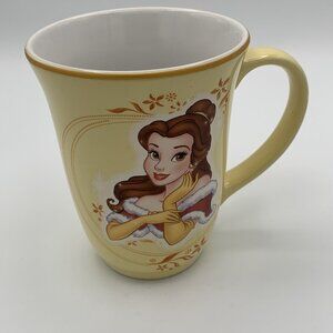 Disney Store Belle Mug Beauty and the Beast Yellow
